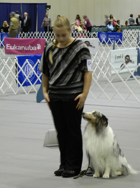 Abby and Fuji at Eukanuba.